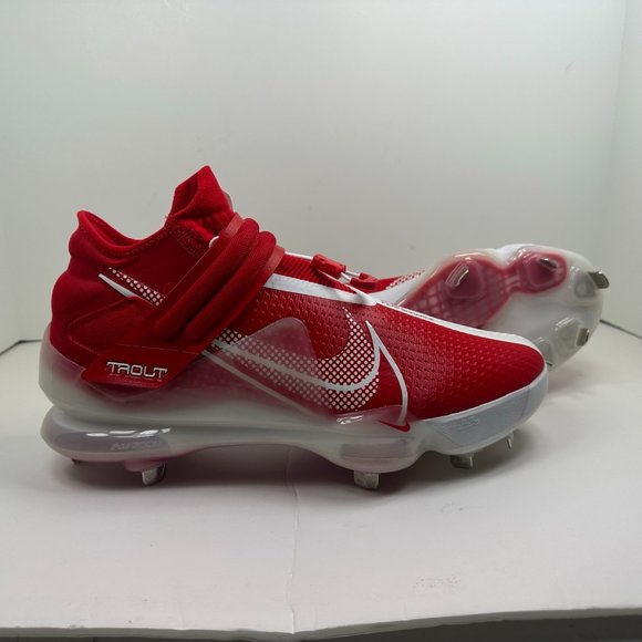 mike trout cleats red